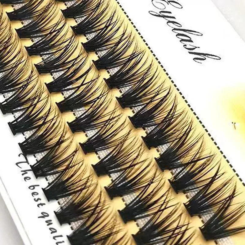 48/60/160 Bundles False Eyelash Extension Natural Mink Eyelashes Clusters Individual Lashes Bunches Makeup Cilia Eyes Faux Cils