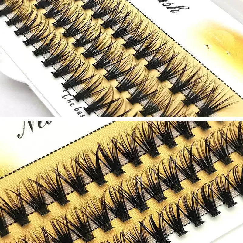 48/60/160 Bundles False Eyelash Extension Natural Mink Eyelashes Clusters Individual Lashes Bunches Makeup Cilia Eyes Faux Cils