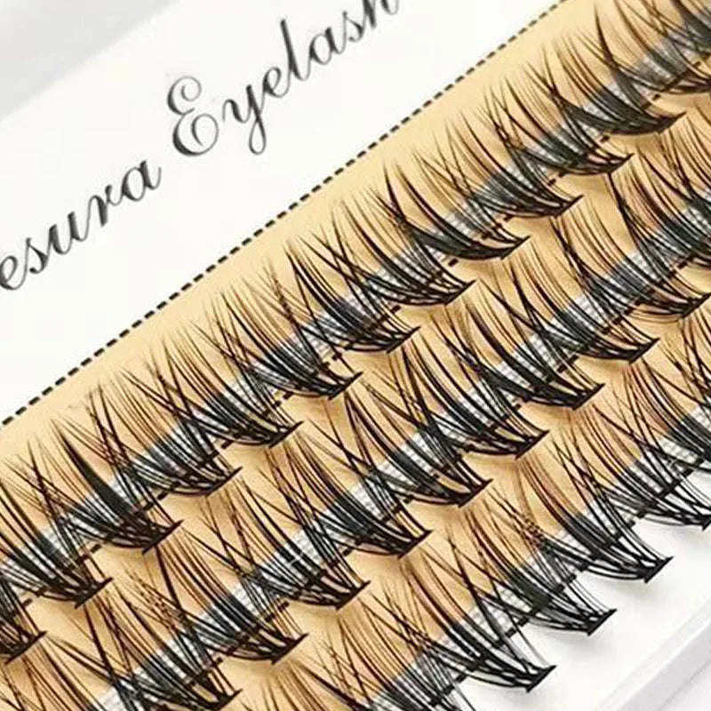 48/60/160 Bundles False Eyelash Extension Natural Mink Eyelashes Clusters Individual Lashes Bunches Makeup Cilia Eyes Faux Cils