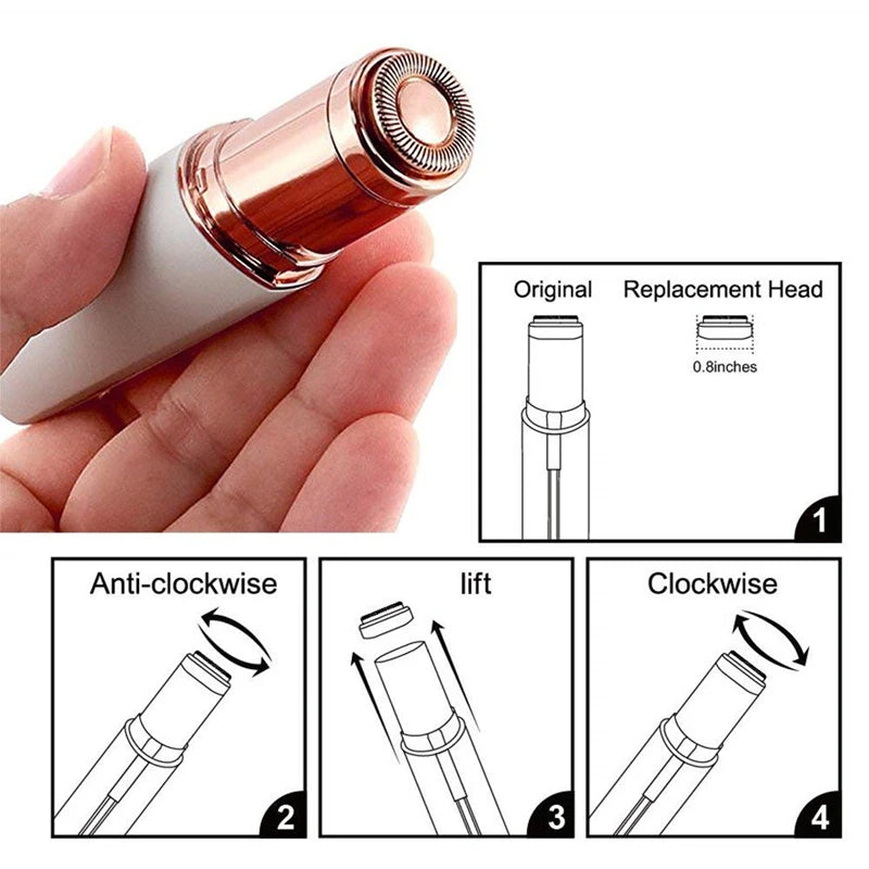 Electric Hair Removal Machine Eyebrow Trimmer Bikini Depilator Shaving Machine Face Hair Removal Painless Facial Shaver