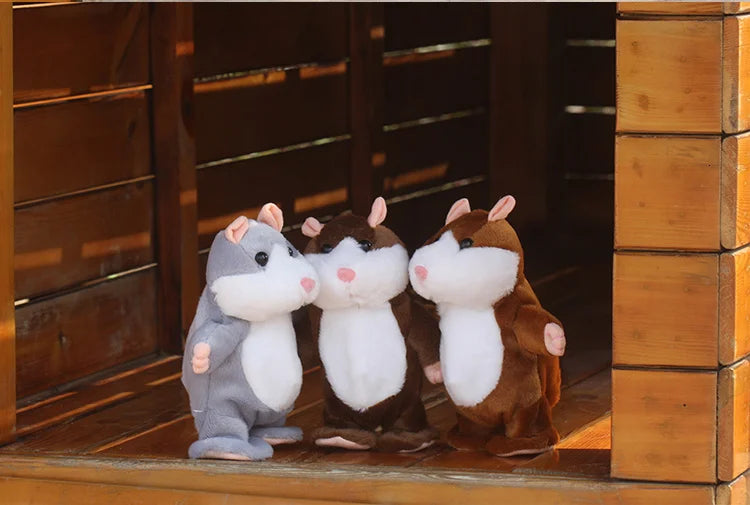 Dropshipping Talking Hamster Recording Voles Imitate Speak Sound Repeat Children Partner Plush Toy Stuffed & Plush Animals Gift