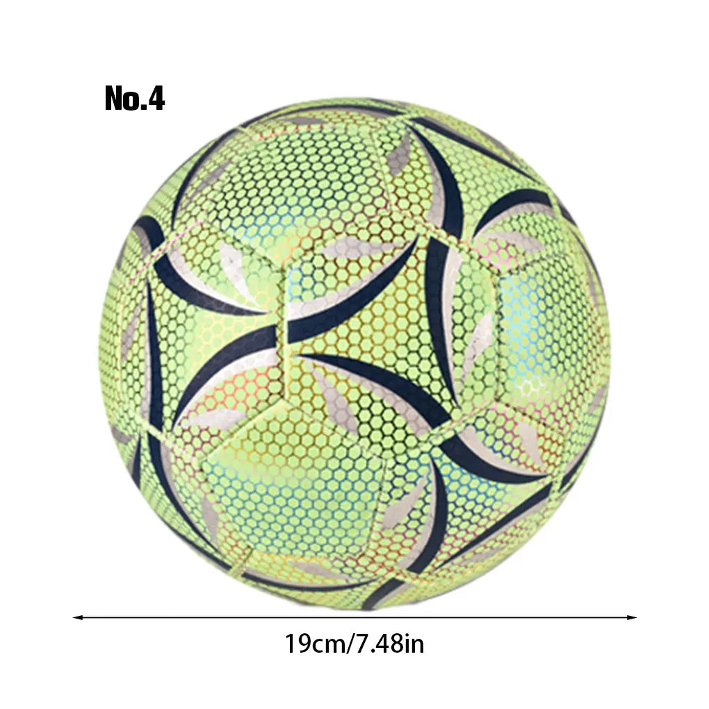 Outdoor Glow Reflective Football Soccer Ball