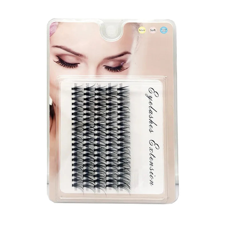 48/60/160 Bundles False Eyelash Extension Natural Mink Eyelashes Clusters Individual Lashes Bunches Makeup Cilia Eyes Faux Cils