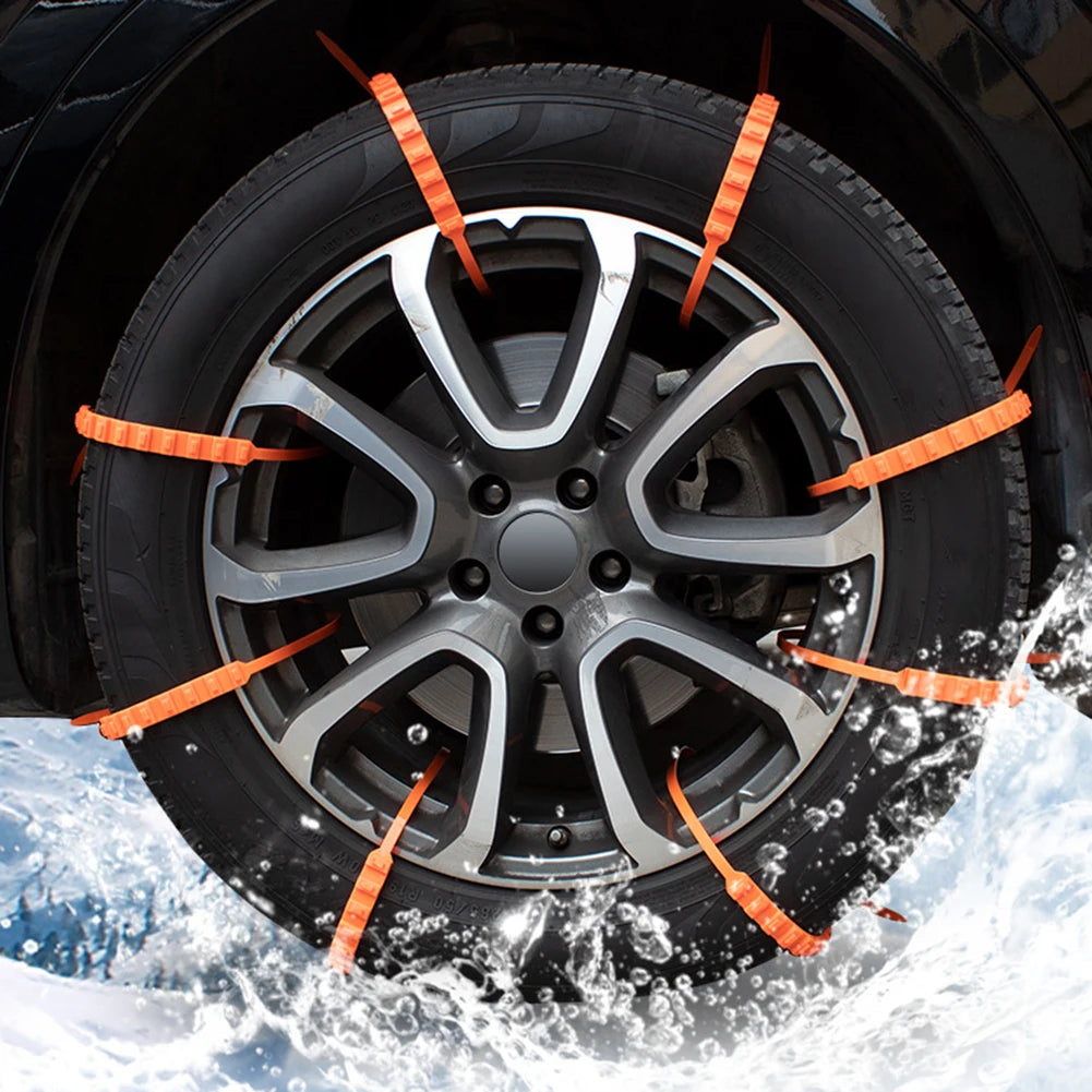 10/20Pcs Anti Skid Snow Chains Car Winter Tire Wheels Chains Winter Outdoor Snow Tire Emergency Double Grooves Anti-Skid Chains