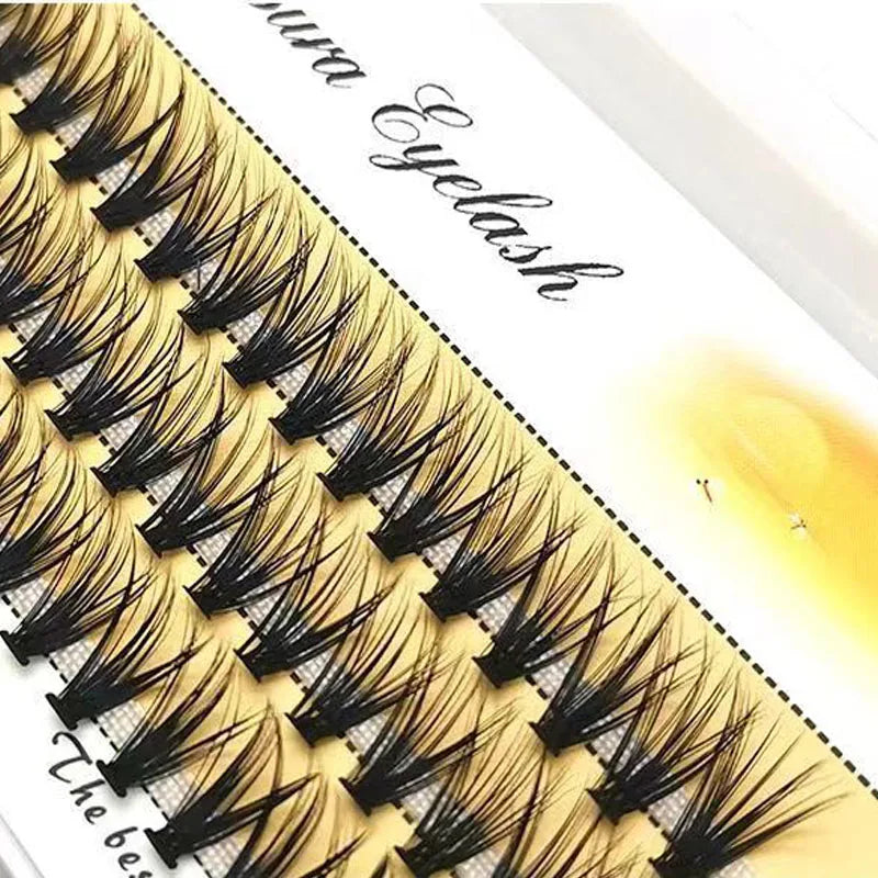 48/60/160 Bundles False Eyelash Extension Natural Mink Eyelashes Clusters Individual Lashes Bunches Makeup Cilia Eyes Faux Cils