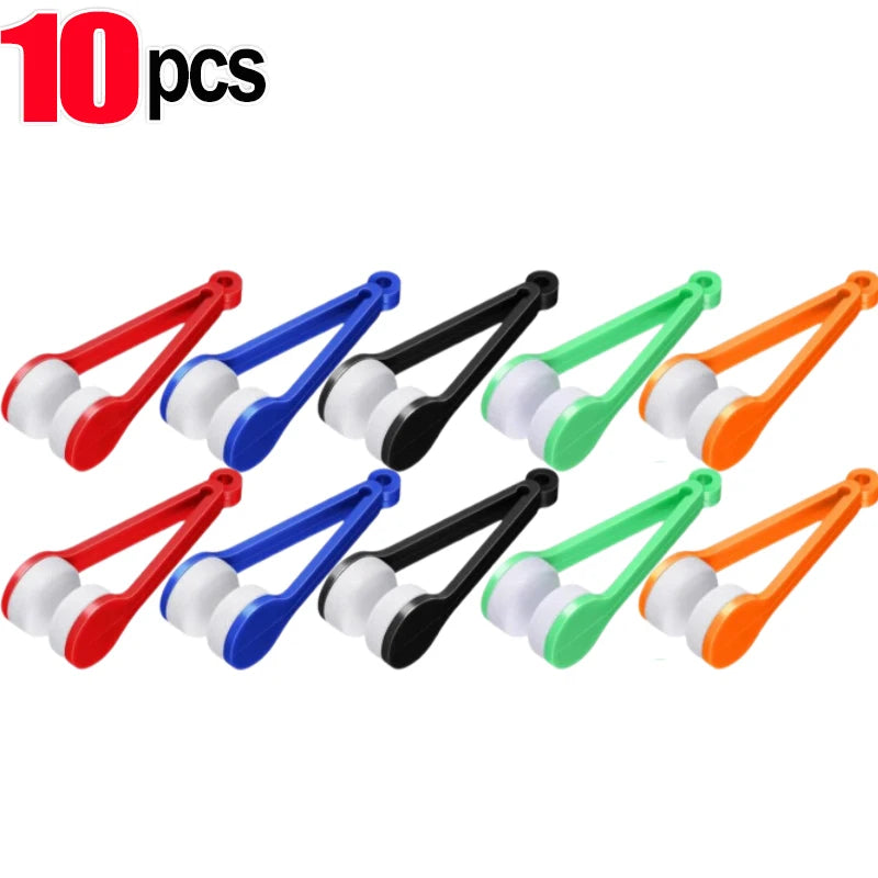 Mini Creative Two-side Glasses Brush Soft Microfiber Spectacles Cleaner Glasses Cleaner Rub Eyeglass Cleaning Brush Wiping Tool