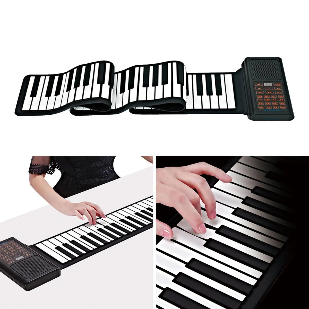 88 Keys Roll up Flexible Piano Travel Piano Silicone Electronic Piano for Kids for Home Gifts Holiday Gift Children Adults