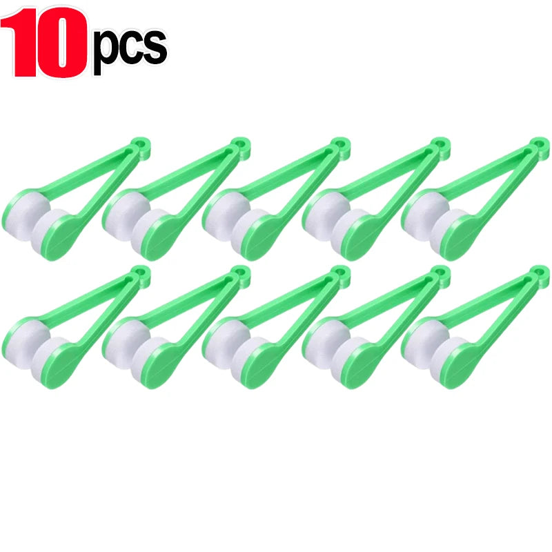 Mini Creative Two-side Glasses Brush Soft Microfiber Spectacles Cleaner Glasses Cleaner Rub Eyeglass Cleaning Brush Wiping Tool