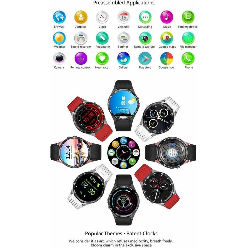 SX88 Premium Android iOS Smartwatch Phone